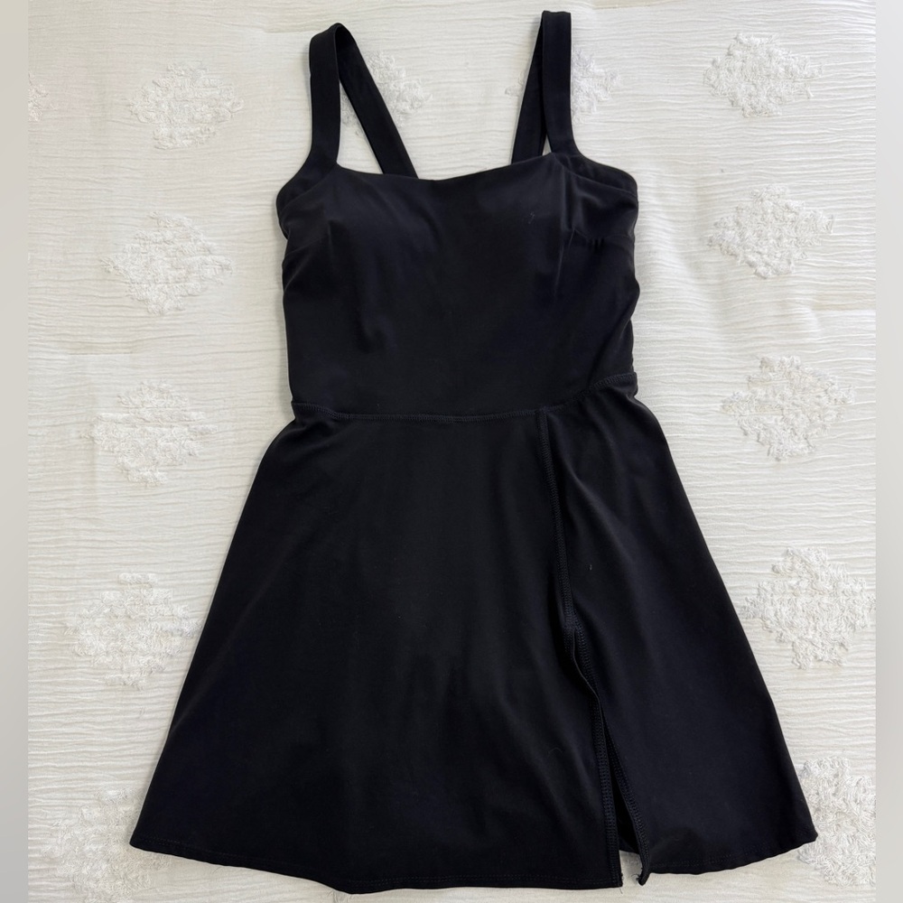 JoyLab Black Mini Dress with Slit